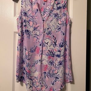 Lilly Pulitzer Sleeveless silk blouse in EUC size XS